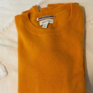 Nordstrom cashmere Orange Knit Pullover